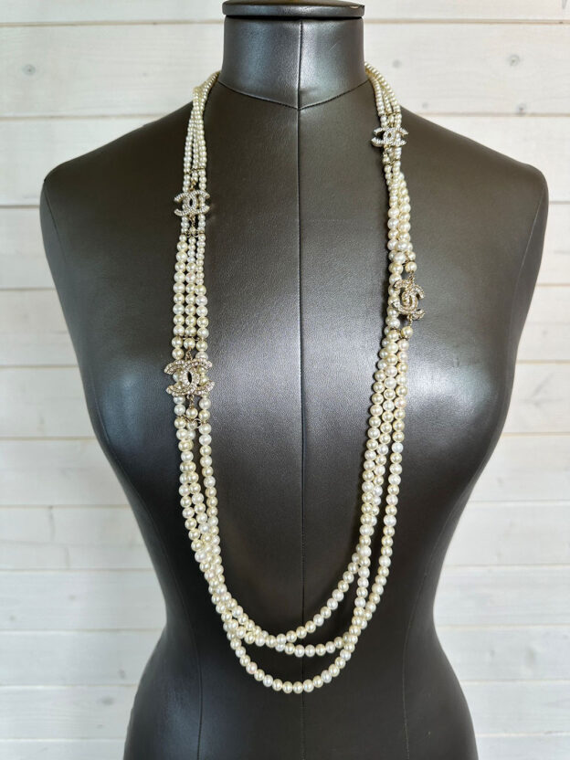 Chanel Pearl CC Multi-strand Necklace