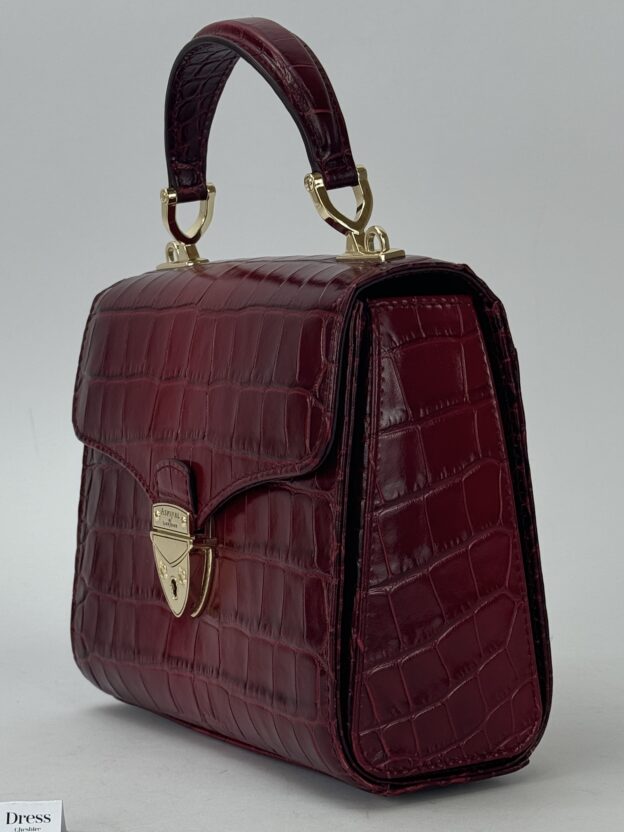 Aspinal of London Mayfair Croc Effect Bag - Image 8