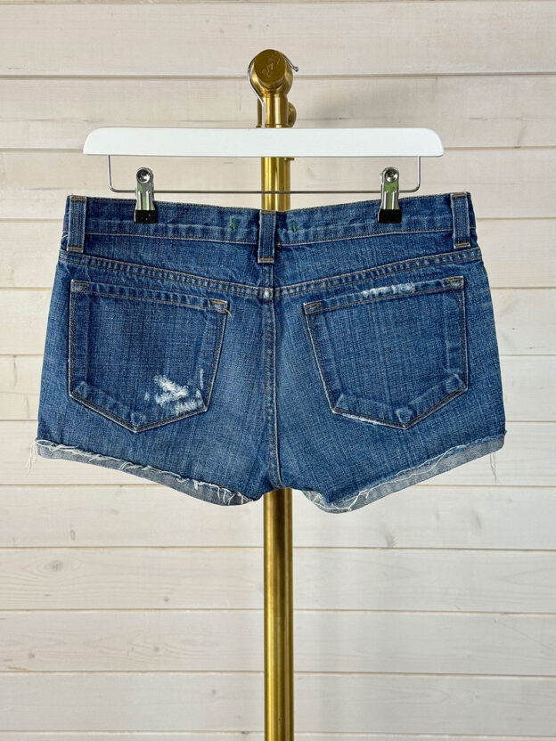 Pre-Owned J Brand Distressed Denim Shorts Waist 27 (UK 10) - Image 2