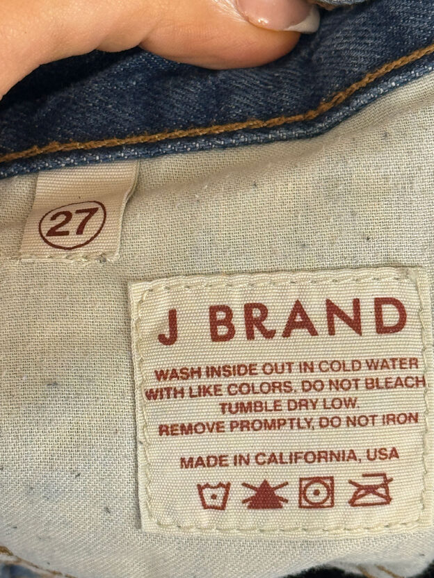 Pre-Owned J Brand Distressed Denim Shorts Waist 27 (UK 10) - Image 3