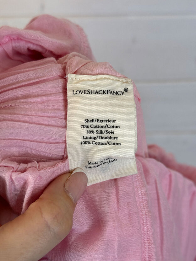 Love Shack Fancy Pink Mini Dress Size S - Image 4