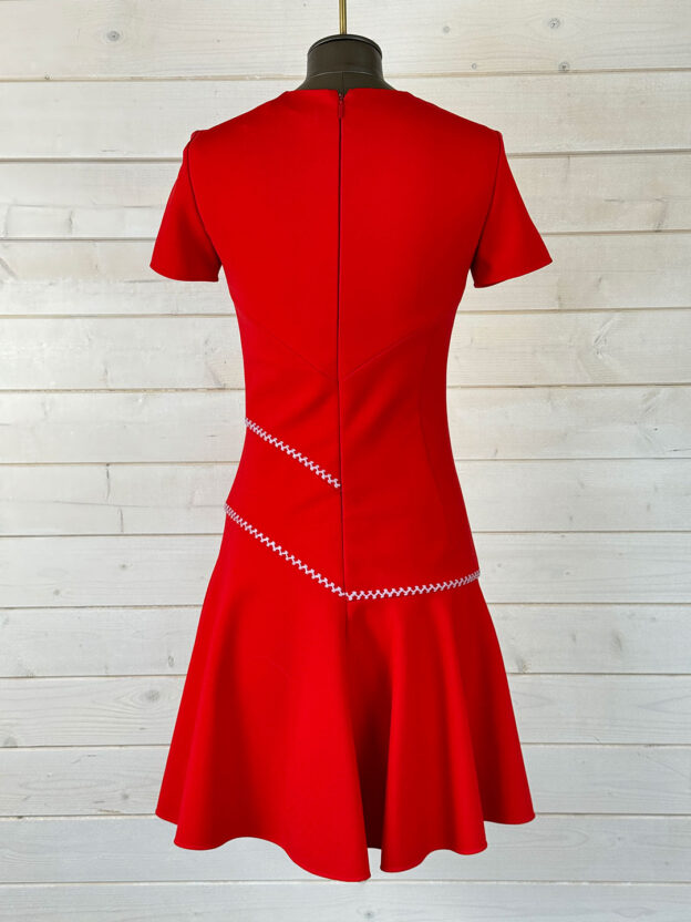 Pre-Owned Versace Red Skater Dress Size 38 (UK 6) - Image 2