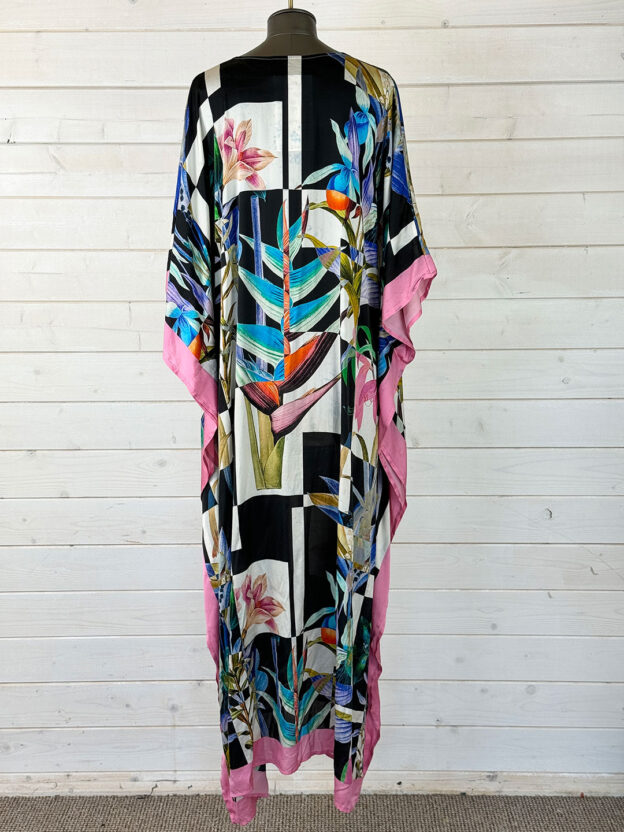 Pre-Owned Jim Thompson Silk Floral Cover Up One Size (Large) - Image 2