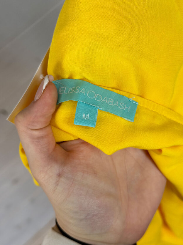 Pre-Owned Melissa Odabash Yellow Strap Sundress Size M - Image 3