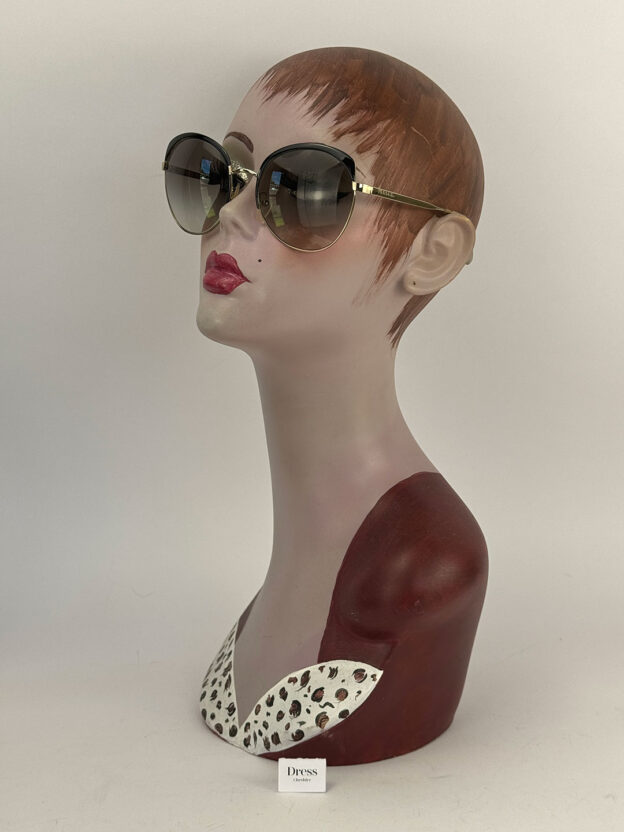 Prada Sunglasses Silver & Black Frame - Image 2