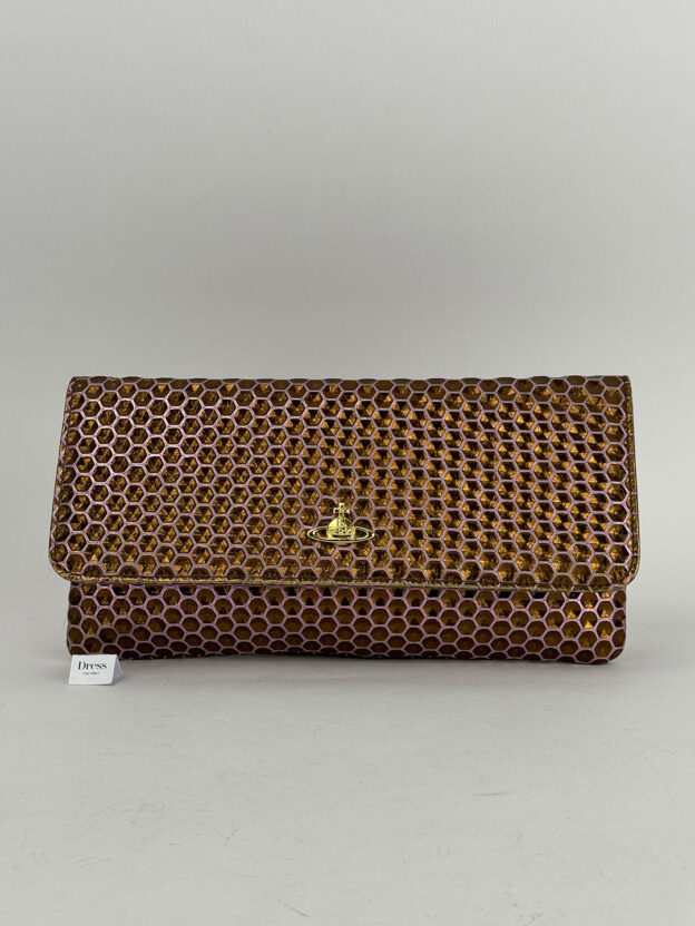 Vivienne Westwood Pink & Gold Clutch