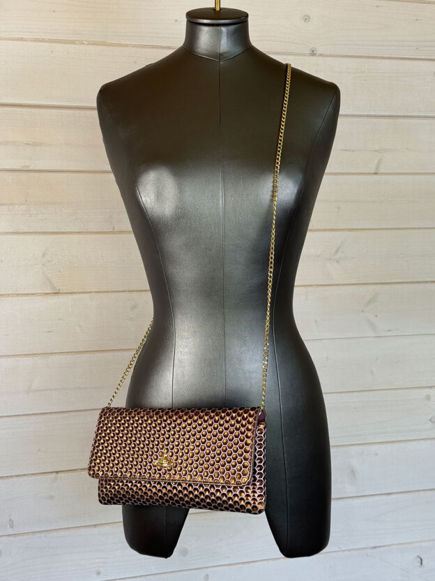 Vivienne Westwood Pink & Gold Clutch - Image 6