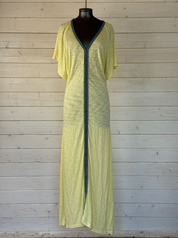 Pitusa Inca Lemon Long Beach Dress One Size