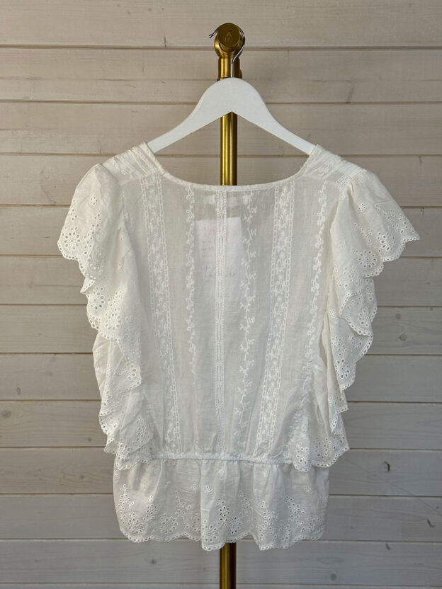 Pre-Owned Millenium White Cotton Top Size M - Image 2