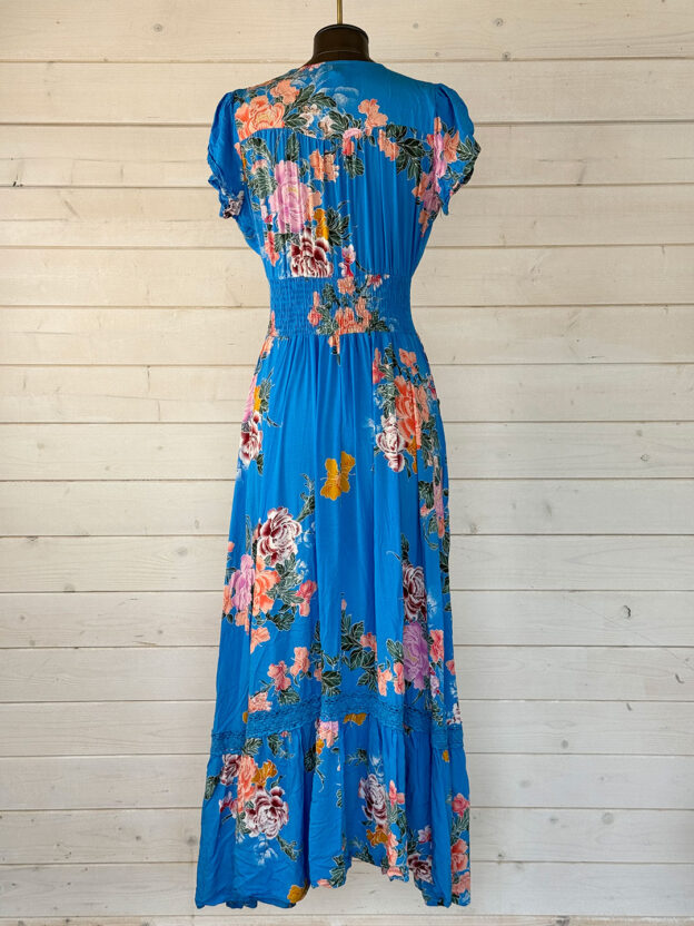 Pre-Owned Jaase Royal Blue Floral Dress Size M - Image 2