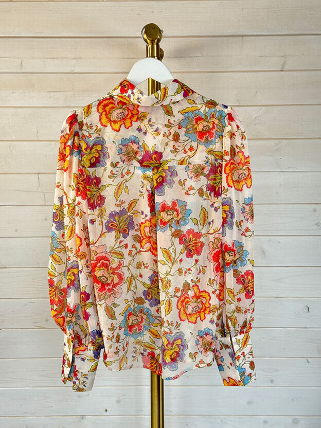 Pre-Owned RNWY Floral Multicoloured Blouse Size XS (UK 6) - Image 2