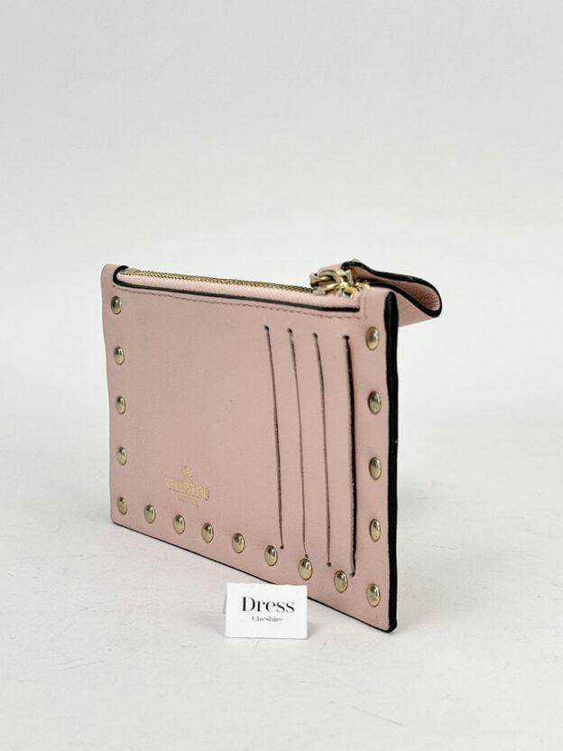 Pre-Owned Valentino Pink Rockstud Coin Purse - Image 2