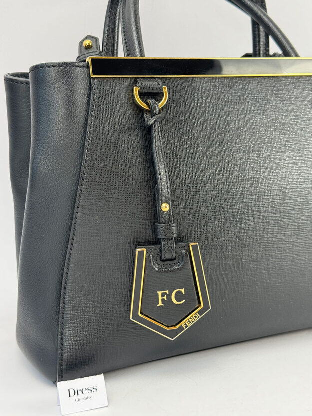 Fendi 2Jours Black Leather Handbag - Image 2