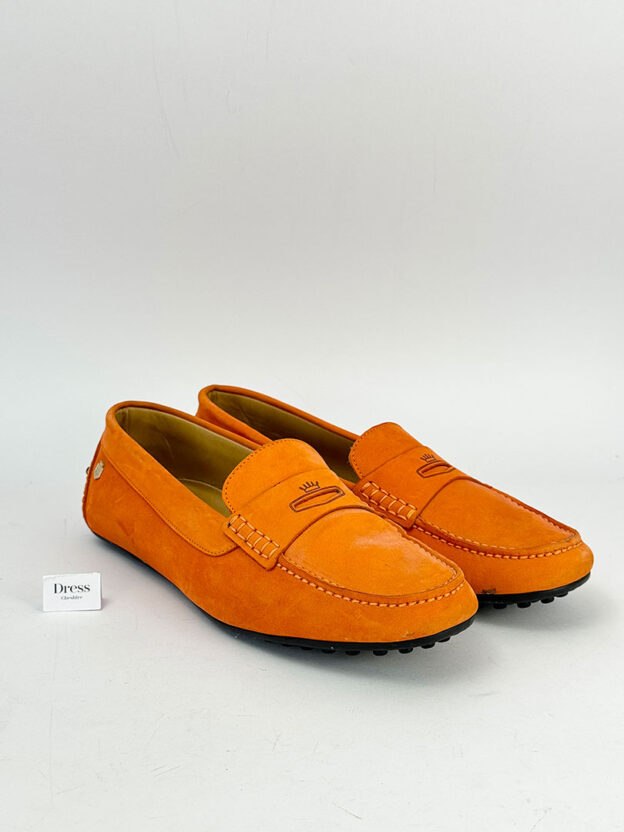 Pre-Owned Fairfax & Favor Orange Flat Shoes Size 38 (UK 5)