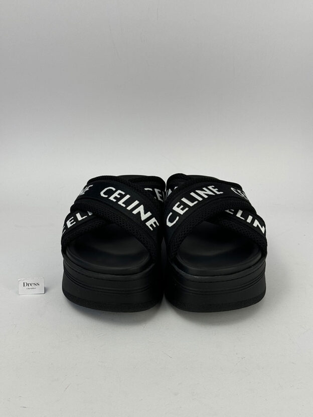 Pre-Owned Celine Block Sliders Size 39 (UK 6) - Image 5