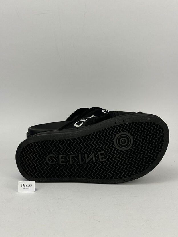 Pre-Owned Celine Block Sliders Size 39 (UK 6) - Image 2