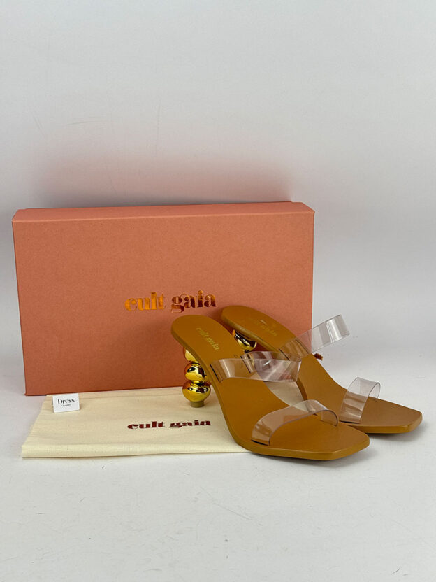 Cult Gaia Meta PVC Heels Size 38.5 (UK 5.5) - Image 6
