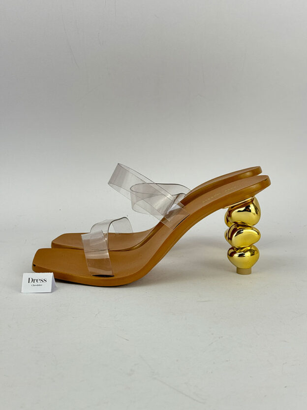Cult Gaia Meta PVC Heels Size 38.5 (UK 5.5) - Image 3