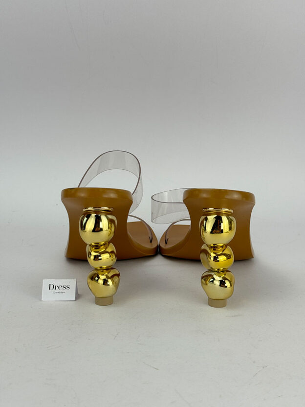 Cult Gaia Meta PVC Heels Size 38.5 (UK 5.5) - Image 4