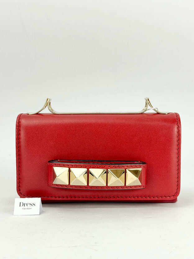 Valentino Vavavoom Red Clutch with Shoulder Strap with Dustbag