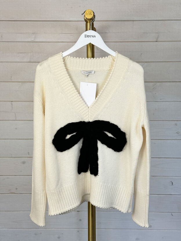 Pre-Owned Rebecca Taylor Woolen Bow Knitted Top Size XS