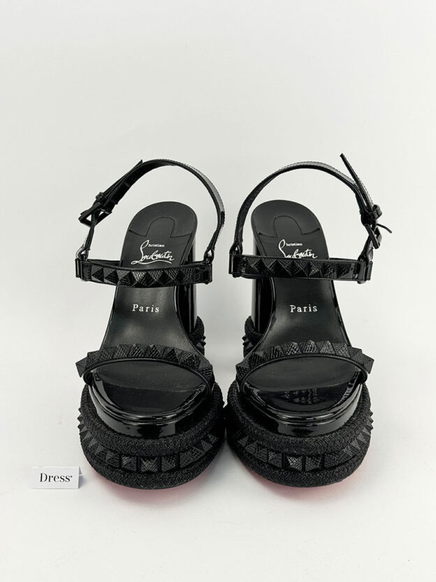 Pre-Owned Christian Louboutin Superaclou Sikes Sandals Size 39 (UK 6) - Image 2