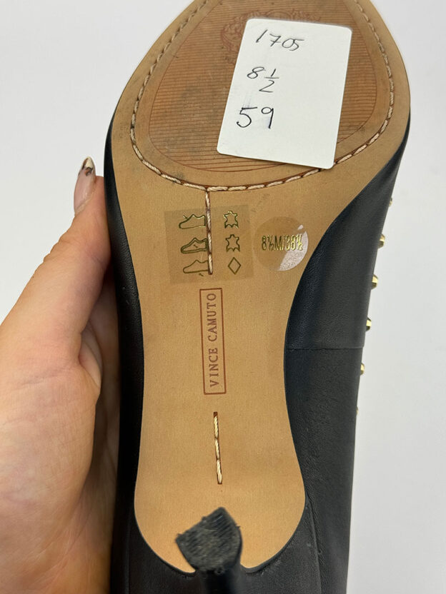 Vince Camuto Vianca Black Heels Size 38.5 (UK 5.5) Boxed - Image 9