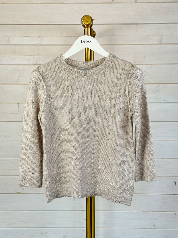 Pre-Owned Jigsaw Sparkle Half Sleeve Sweater Size XS