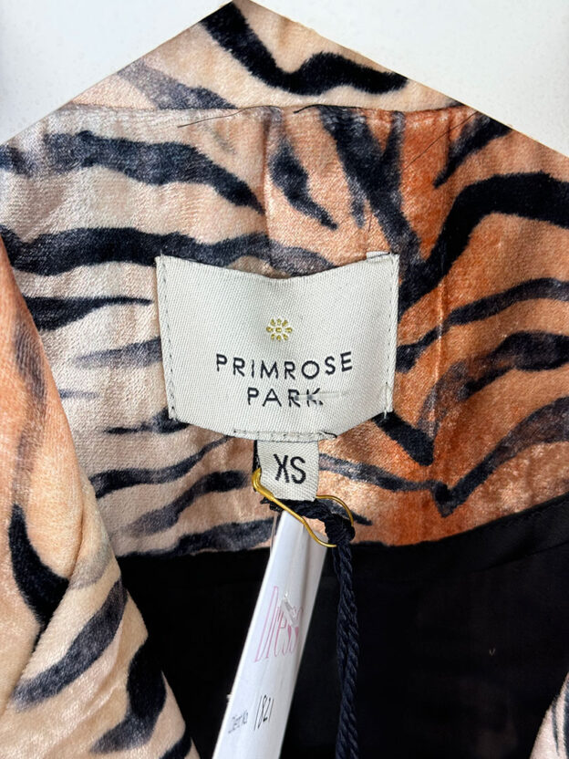 Pre-Owned Primrose Park Animal Print Velvet Jacket Size XS - Image 4