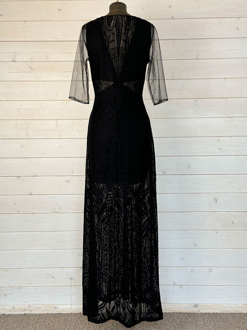 Bcbg black lace dress top