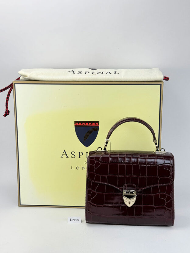 Pre-Owned Aspinal of London Mayfair Bag Boxed - Image 7