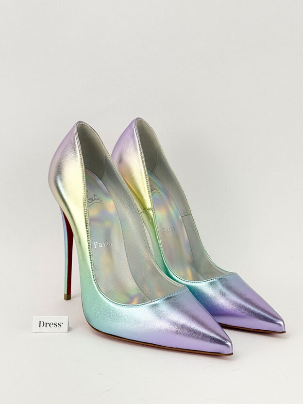 Louboutin So Kate 120 Iridescent Leather Pumps Size 38 (UK 5)