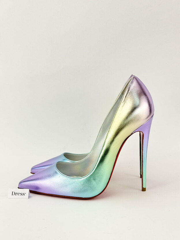 Louboutin So Kate 120 Iridescent Leather Pumps Size 38 (UK 5) - Image 3