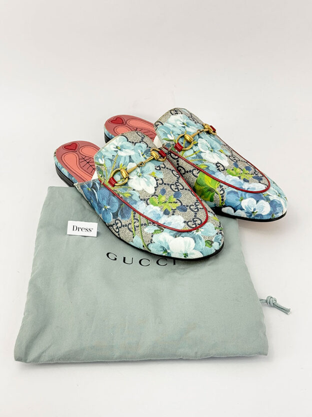 Gucci Princetown GG Blooms Slides Mules Size 38.5 (UK 5.5) - Image 7