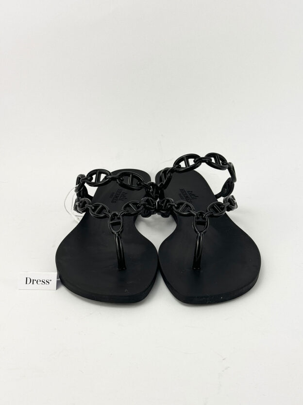 Pre-Owned Hermes Island Sandals Size 38 (UK 5). Current season - Image 2