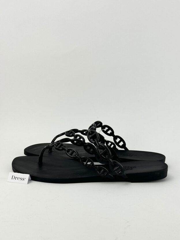 Pre-Owned Hermes Island Sandals Size 38 (UK 5). Current season - Image 3