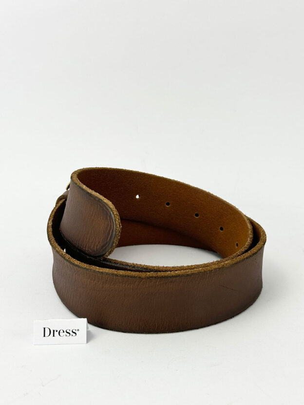 Pre-Owned Gucci GG Brown Antique Brass Belt Size 32". Dustbag & Bag. - Image 4