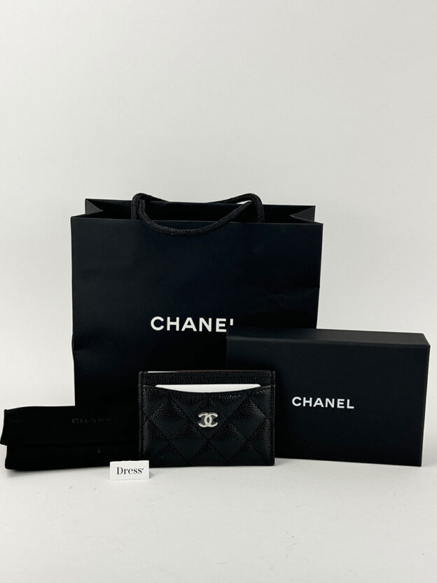 Pre-Owned Chanel Black Wallet Full Set - Image 5