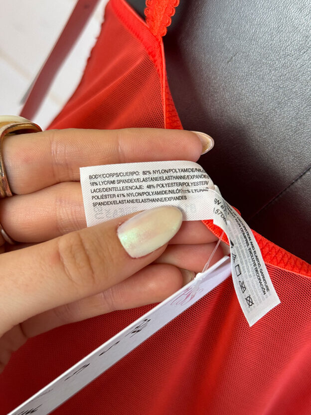 Wacoal Red Slip Dress Size S - Image 3