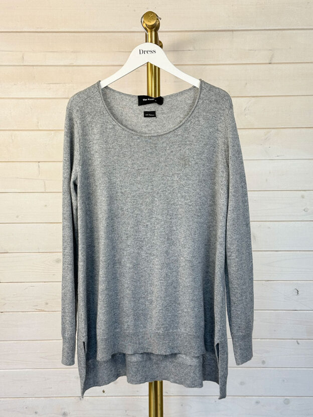 Pre-Owned The Kooples 100% Cashmere Oversized Grey Jumper Size XS