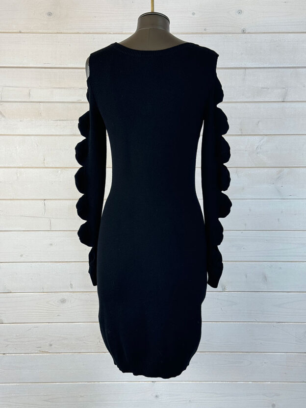 Pre-Owned Boutique Moschino Black Long Sleeved Dress Size 6-8 - Image 3