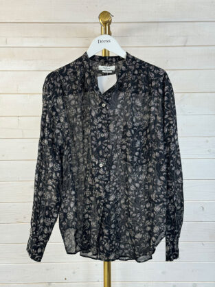 Isabel Marant Black & White Floral Shirt Size 34 (UK 6)