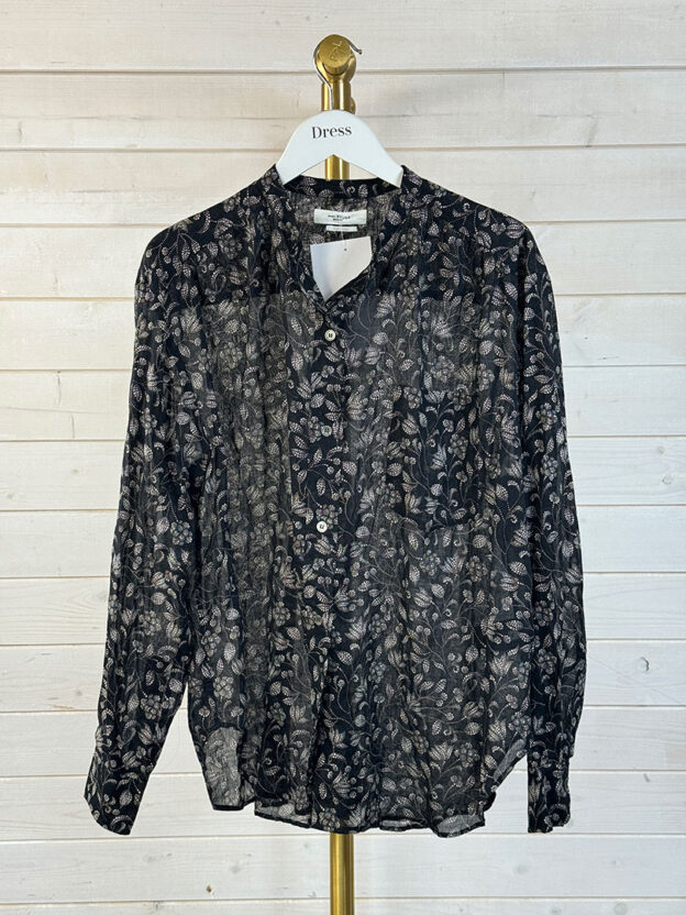 Pre-Owned Isabel Marant Black & White Floral Shirt Size 34 (UK 6)