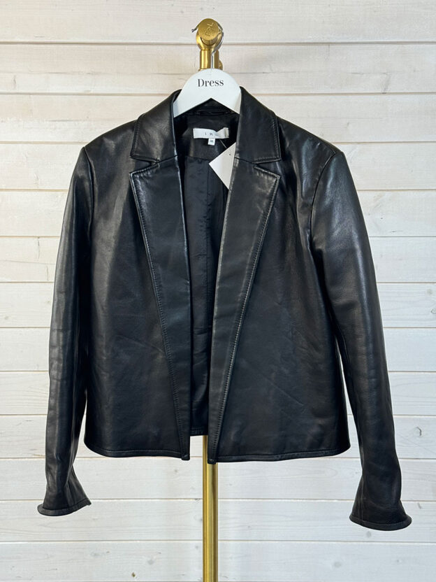 Pre-Owned Iro Black Leather Jacket Size 36 (UK 8)