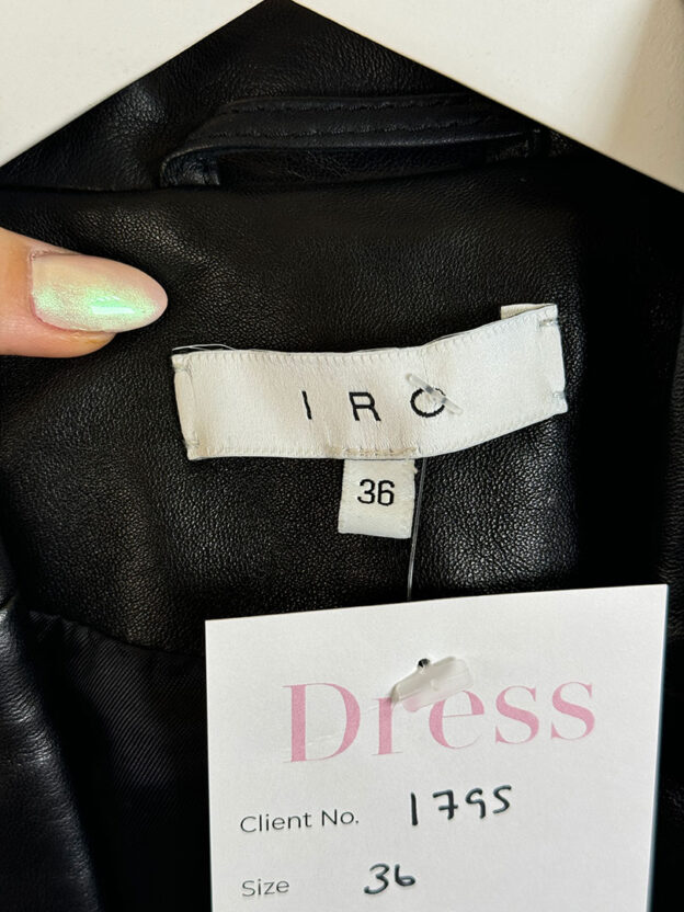Pre-Owned Iro Black Leather Jacket Size 36 (UK 8) - Image 3
