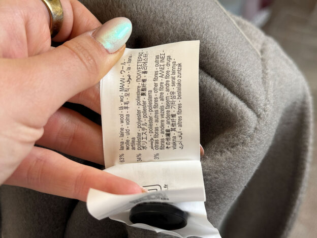 Pre-Owned Zara Grey Wool Coat Size XS-S - Image 4
