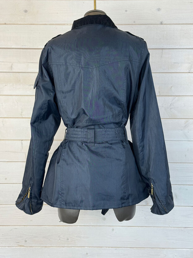 Pre-Owned Barbour Navy with British Lining Jacket Size 12 - Image 3