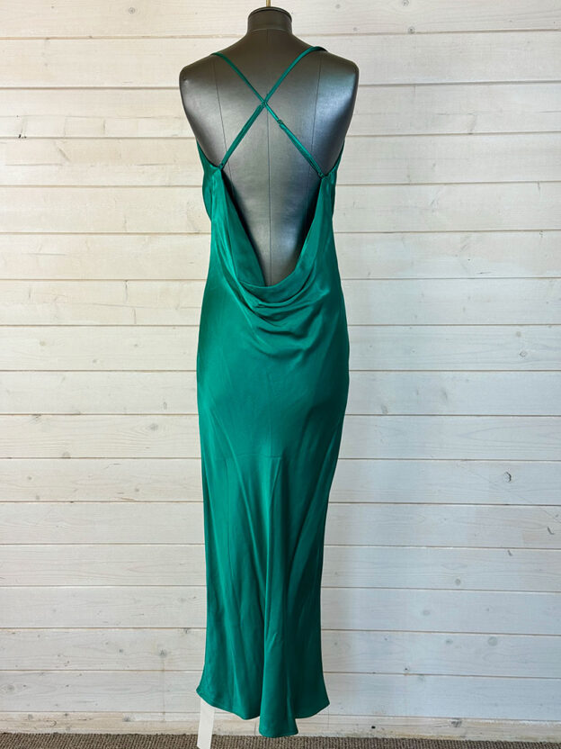 Pre-Owned Rat & Boa Emerald Green Gigi Dress Size M - Image 2