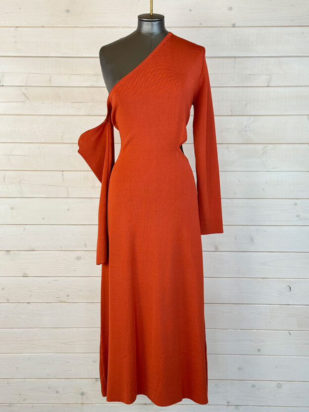 Pre-Owned Cult Gaia Burnt Orange Knit Dress Size L
