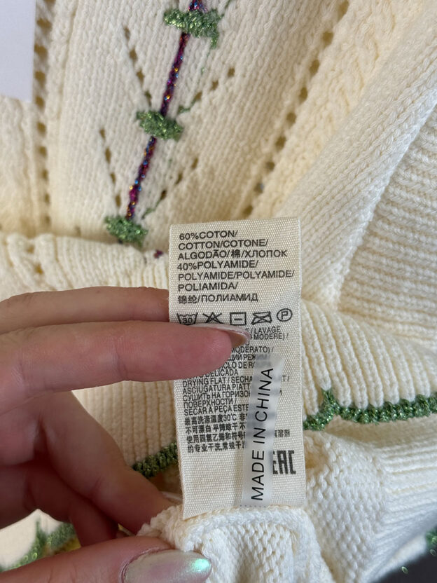 Pre-Owned Suncoo Paris Cream Tank Top Size T2 (UK 8-10) - Image 3
